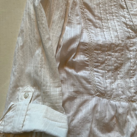 DENVER HAYES Women's 100% Cotton Button-Down Blouse, Sz L - Picture 6 of 10